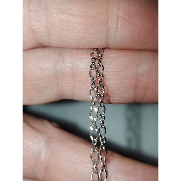 A Cookie Lee Ankle Bracelet Pink Rhinestone Flower Charm Silver Tone Chain - Picture 11 of 11